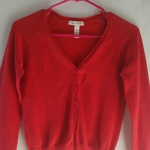 Ambiance apperal womens size small red sweater.